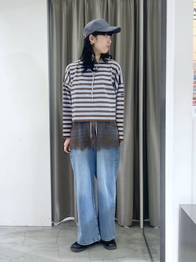 「BARNYARDSTORM（バンヤードストーム）のアイテム」を使った、清水さん（レディース・170cm）の冬コーディネート