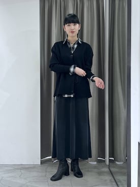 「BARNYARDSTORM（バンヤードストーム）のアイテム」を使った、清水さん（レディース・170cm）の冬コーディネート