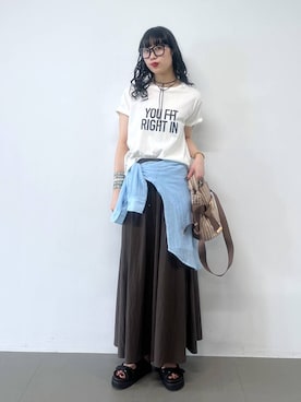 清水さん(レディース・172cm)の夏コーディネート