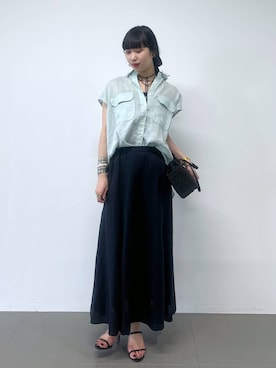 清水さん(レディース・172cm)の夏コーディネート