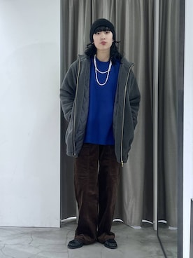 「BARNYARDSTORM（バンヤードストーム）のアイテム」を使った、清水さん（レディース・170cm）の冬コーディネート