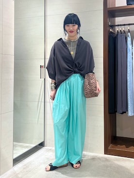 清水さん（レディース・172cm）の夏コーディネート