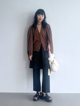 清水さん(レディース・172cm)の夏コーディネート