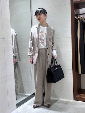 「BARNYARDSTORM（バンヤードストーム）のアイテム」を使った、清水さん（レディース・172cm）の春コーディネート