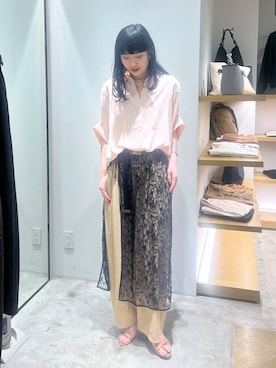 「BARNYARDSTORM（バンヤードストーム）のアイテム（トップス）」を使った、清水さん（レディース・172cm）の春コーディネート