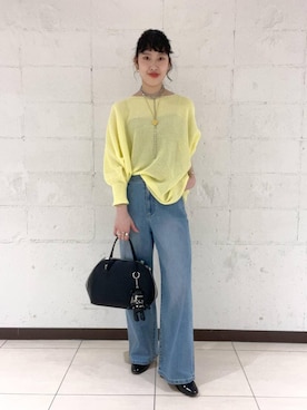 清水さん（レディース・172cm）の春コーディネート