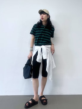 清水さん(レディース・172cm)の夏コーディネート