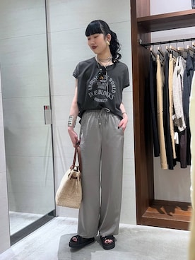 「COTTO（コトゥー）のアイテム」を使った、清水さん（レディース・172cm）の春コーディネート