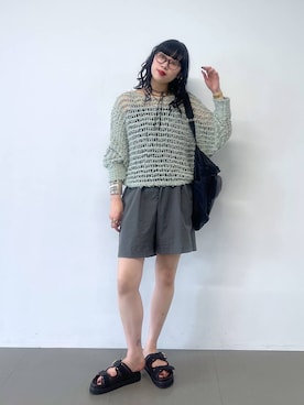 清水さん(レディース・172cm)の夏コーディネート