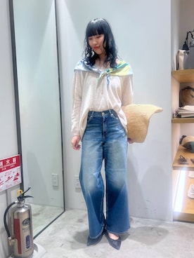 「BARNYARDSTORM（バンヤードストーム）のアイテム（トップス）」を使った、清水さん（レディース・172cm）の春コーディネート