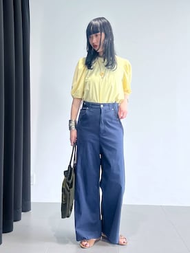 「リラックス」｜清水さん（レディース・172cm）の春コーディネート