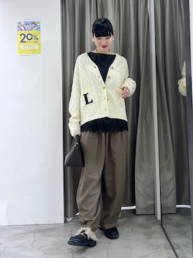 清水さん（レディース・170cm）の冬コーディネート