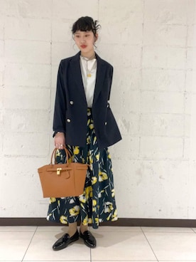 清水さん(レディース・170cm)の春コーディネート