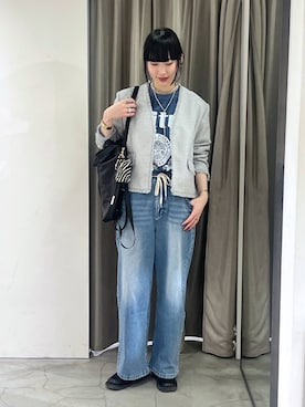 「GOOD ROCK SPEED（グッドロックスピード）のアイテム」を使った、清水さん（レディース・170cm）の冬コーディネート