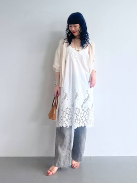 清水さん(レディース・172cm)の夏コーディネート