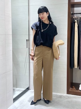 「BARNYARDSTORM（バンヤードストーム）のアイテム（トップス）」を使った、清水さん（レディース・172cm）の春コーディネート