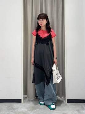 YOSHIDAさん（レディース・155cm）の夏コーディネート