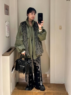 「アイテム（チョーカー）」を使った、yuriseki0119さん（レディース・158cm）の秋コーディネート