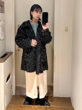 「アイテム（チョーカー）」を使った、yuriseki0119さん（レディース・158cm・30代）の冬コーディネート