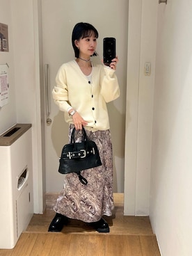 「アイテム（アクセサリー、ブラック系）」を使った、yuriseki0119さん（レディース・158cm）の冬コーディネート