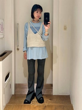 「アイテム（スマホグッズ）」を使った、yuriseki0119さん（レディース・158cm）の夏コーディネート