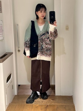 「JEANASIS（ジーナシス）のアイテム（スカート）」を使った、yuriseki0119さん（レディース・158cm）の秋コーディネート