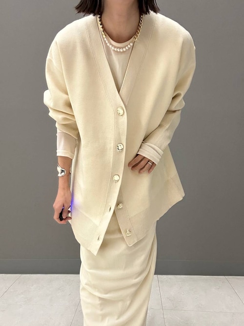 セール】【eL】12G Vertical VCardigan/636828（カーディガン/ボレロ
