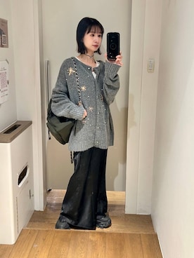 「アイテム（バッグ、グリーン系）」を使った、yuriseki0119さん（レディース・158cm）の冬コーディネート