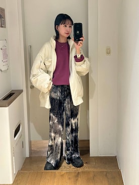 「JEANASIS（ジーナシス）のアイテム（パンツ）」を使った、yuriseki0119さん（レディース・158cm）の秋コーディネート