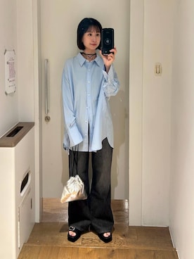 「アイテム（ポーチ）」を使った、yuriseki0119さん（レディース・158cm）の夏コーディネート