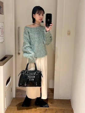 「アイテム（チョーカー）」を使った、yuriseki0119さん（レディース・158cm・30代）の冬コーディネート