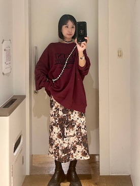 「アイテム（スマホグッズ）」を使った、yuriseki0119さん（レディース・158cm）の秋コーディネート