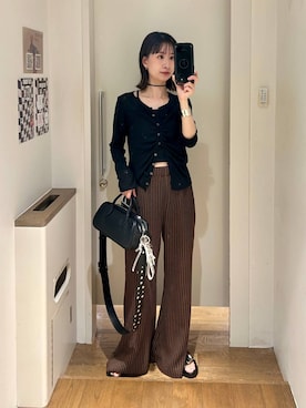 「JEANASIS（ジーナシス）のアイテム（バッグ）」を使った、yuriseki0119さん（レディース・158cm）の春コーディネート