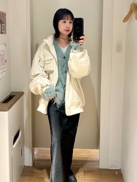 「アイテム（チョーカー）」を使った、yuriseki0119さん（レディース・158cm・30代）の冬コーディネート