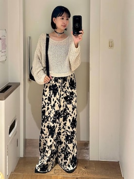 「JEANASIS（ジーナシス）のスタッズボリュームサボ/571517（サンダル）」を使った、yuriseki0119さん（レディース・158cm）の夏コーディネート