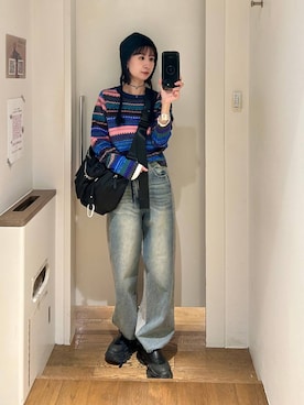 「アイテム（チョーカー）」を使った、yuriseki0119さん（レディース・158cm・30代）の冬コーディネート