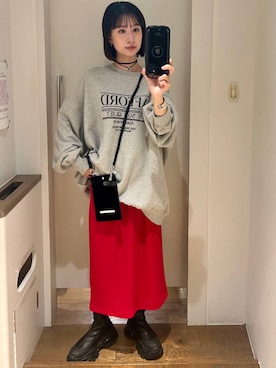 「アイテム（スマホグッズ）」を使った、yuriseki0119さん（レディース・158cm）の秋コーディネート