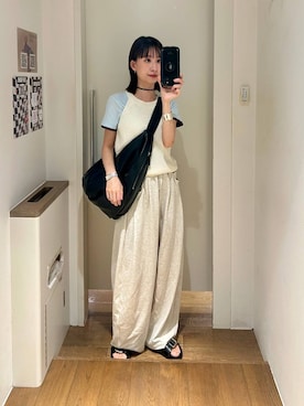 「JEANASIS（ジーナシス）のアイテム（Tシャツ/カットソー）」を使った、yuriseki0119さん（レディース・160cm）の春コーディネート
