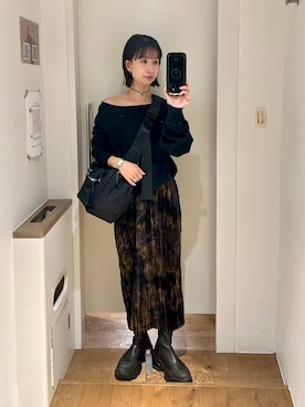 「アイテム（チョーカー）」を使った、yuriseki0119さん（レディース・158cm・30代）の冬コーディネート