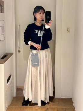 「アイテム（スマホグッズ）」を使った、yuriseki0119さん（レディース・158cm）の冬コーディネート