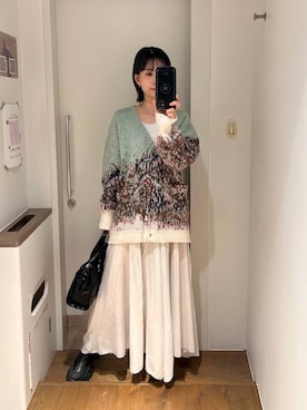 「JEANASIS（ジーナシス）のアイテム（スカート）」を使った、yuriseki0119さん（レディース・158cm）の秋コーディネート