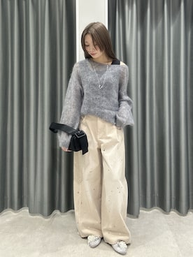 「DouDou（ドゥドゥ）のアイテム（パンツ）」を使った、suzuha81さん（レディース・155cm）の秋コーディネート