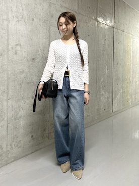 「RIVE DROITE（リヴドロワ）のアイテム（ショルダーバッグ）」を使った、suzuha81さん（骨格ストレート・レディース・155cm）の秋コーディネート