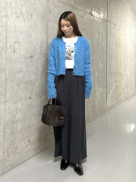 「RIVE DROITE（リヴドロワ）のアイテム（アクセサリー）」を使った、suzuha81さん（レディース・155cm）の冬コーディネート