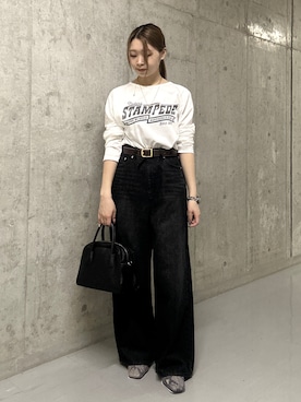 「RIVE DROITE（リヴドロワ）のアイテム（パンツ）」を使った、suzuha81さん（骨格ストレート・レディース・155cm）の秋コーディネート