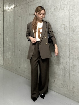 「RIVE DROITE（リヴドロワ）のアイテム（パンプス）」を使った、suzuha81さん（骨格ストレート・レディース・155cm）の秋コーディネート