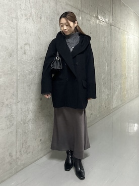 「RIVE DROITE（リヴドロワ）の【収納力抜群】2wayハンドルバッグ（ハンドバッグ）」を使った、suzuha81さん（レディース・155cm）の秋コーディネート