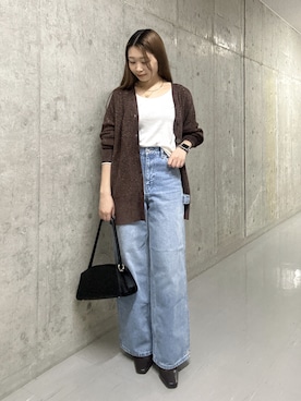 「アイテム（チョーカー）」を使った、suzuha81さん（レディース・155cm）の秋コーディネート