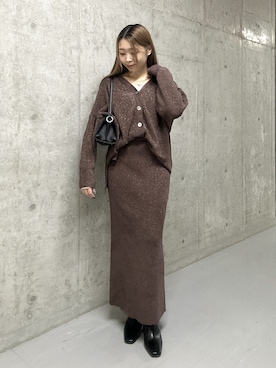 「アイテム（チョーカー）」を使った、suzuha81さん（レディース・155cm）の秋コーディネート