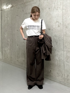 「RIVE DROITE（リヴドロワ）のレザービットローファー（ローファー）」を使った、suzuha81さん（レディース・155cm）の夏コーディネート